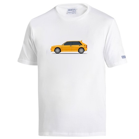 CAMISETA SPARCO LANCIA HF INTEGRALE BLANCA TALLA L