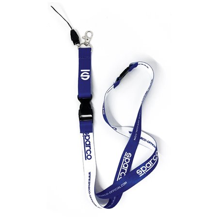KIT 10 LANYARD SPARCO OFFICIAL AZUL