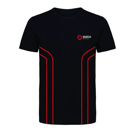 CAMISETA GAMING TALLA L NEGRO/ROJO