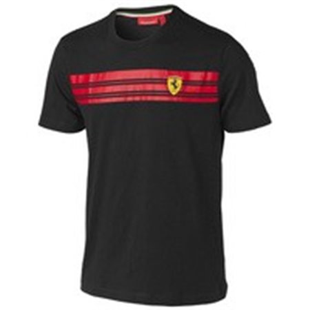 CAMISETA FERRARI MENS STRIPED TEE TALLA XXL XXL COLOR 02 NEGRO