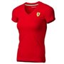 CAMISETA FERRARI WOMEN V-NECK TEE TALLA L L COLOR 01 ROJO