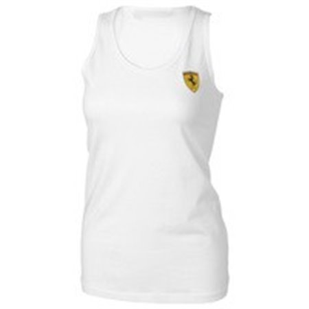 CAMISETA FERRARI WOMENS RACER BACK TOP TALLA S S COLOR 03 BLANCO