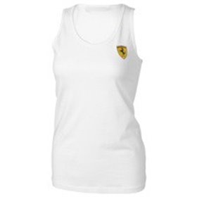 CAMISETA FERRARI WOMENS RACER BACK TOP TALLA L L COLOR 03 BLANCO