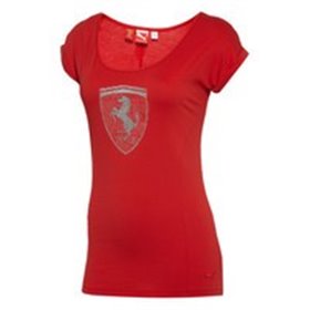 CAMISETA FERRARI CAMISETA LOGO CHICA TALLA M M COLOR 01 ROJO