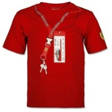 CAMISETA FERRARI CAMISETA TICKET&LLAVE TALLA 10A 10 A�OS COLOR 01 ROJO