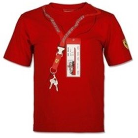 CAMISETA FERRARI CAMISETA TICKET&LLAVE TALLA 12A 12 A�OS COLOR 01 ROJO