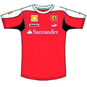 CAMISETA FERRARI CAMISETA OFICIAL TALLA M M COLOR 01 ROJO