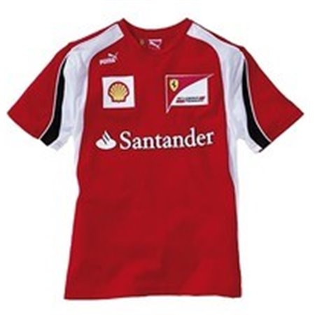 CAMISETA FERRARI CAMISETA ESCUDERIA NI�O TALLA 8A 8 A�OS COLOR 01 ROJO