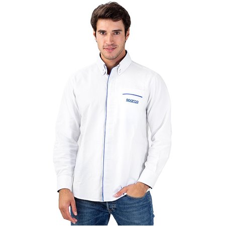 CAMISA SPARCO MANGA LARGA BLANCA TALLA XXXL