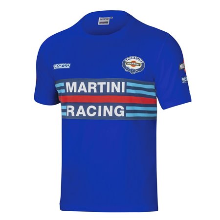 CAMISETA SPARCO MARTINI-R MANGA CORTA TALLA XS AZUL CLARO