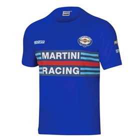 CAMISETA SPARCO MARTINI-R MANGA CORTA TALLA XL AZUL CLARO