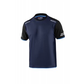 CAMISETA SPARCO TECH TALLA XS AZUL MARINO/AZUL
