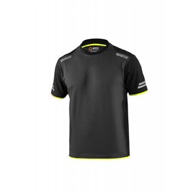 CAMISETA SPARCO TECH TALLA XS GRIS/AMARILLO
