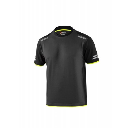 CAMISETA SPARCO TECH TALLA XS GRIS/AMARILLO