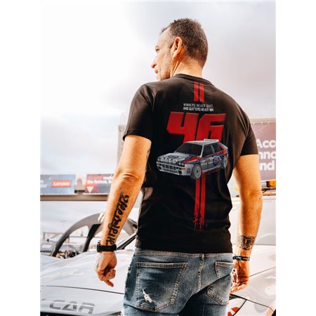 Camiseta Winners Never Quit Negra Talla XL