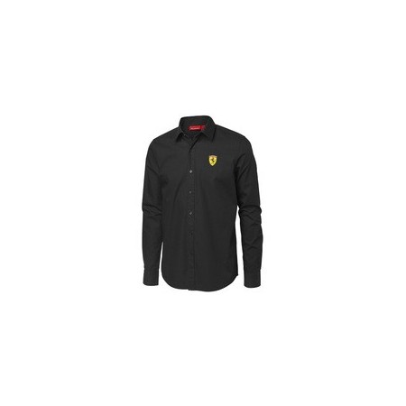 CAMISA FERRARI MENS LONG SLEEVE SHIRT TALLA S S COLOR 02 NEGRO