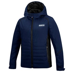 CHAQUETA CORTAVIENTOS SPARCO TALLA XL AZUL/NEGRO