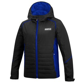 CHAQUETA CORTAVIENTOS SPARCO TALLA M NEGRO/AZUL