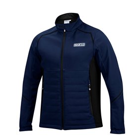 CHAQUETA SOFTSHELL TALLA XL AZUL/NEGRO