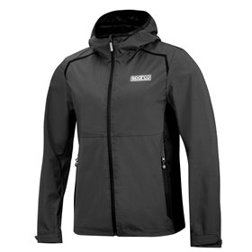 CHAQUETA CORTAVIENTOS TALLA XXL GRIS/NEGRO