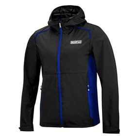 CHAQUETA CORTAVIENTOS TALLA XXL NEGRO/AZUL