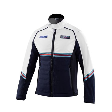 CHAQUETA SOFTSHELL MARTINI-R TALLA XL AZUL MARINO/BLANCO