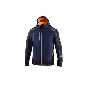 CHAQUETA SOFT-SHELL TECH TW TALLA S AZUL MARINO/NARANJA