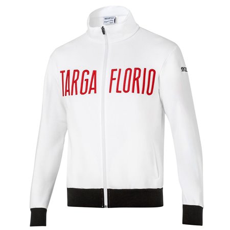 SUDADERA SPARCO CON CREMALLERA TARGA FLORIO TALLA L BLANCA