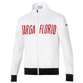SUDADERA SPARCO CON CREMALLERA TARGA FLORIO TALLA XL BLANCA