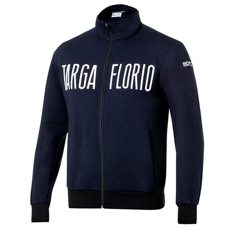 SUDADERA SPARCO CON CREMALLERA TARGA FLORIO TALLA L AZUL MARINO