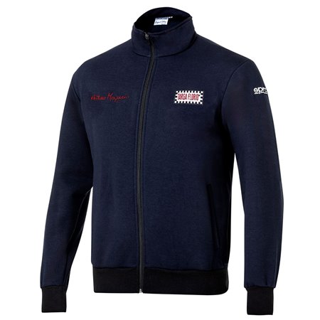 SUDADERA SPARCO CON CREMALLERA ARTURO MERZARIO TALLA S AZUL MARINO