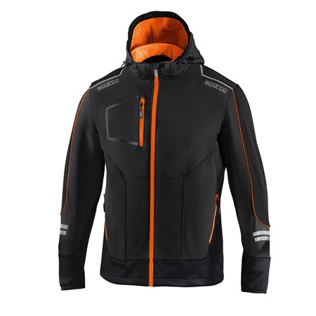 CHAQUETA SPARCO TECH SOFT-SHELL TALLA L NEGRA/NARANJA