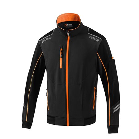 CHAQUETA SPARCO LIGHT-SHELL TECH TALLA L NEGRO/NARANJA