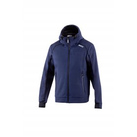 CHAQUETA SOFTSHELL SPARCO CON CAPUCHA AZUL/BK TALLA TALLA XXL