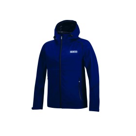 CHAQUETA SPARCO SHELL IMPERMEABLE AZUL/BK TALLA XL