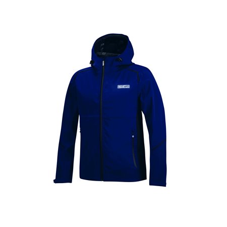 CHAQUETA SPARCO SHELL IMPERMEABLE AZUL/BK TALLA L