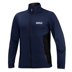 SUDADERA CREMALLERA COMPLETA TALLA S AZUL/NEGRO
