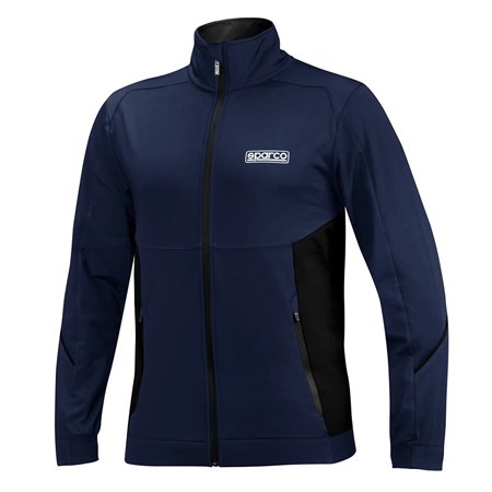 SUDADERA CREMALLERA COMPLETA TALLA XL AZUL/NEGRO