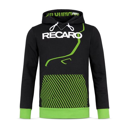 SUDADERA CON CAPUCHA DIN�MICA, NEGRA, L