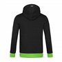SUDADERA CON CAPUCHA DIN�MICA, NEGRA, L