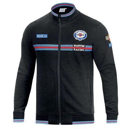 SUDADERA CON CREMALLERA MARTINI-R XXXL NEGRA