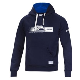 SUDADERA SPARCO CON CAPUCHA M-SPORT TALLA XL AZUL MARINO