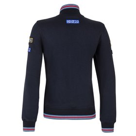 SUDADERA SPARCO CON CREMALLERA MARTINI-R MUJER TALLA S AZUL MARINO