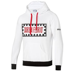 SUDADERA SPARCO CON CAPUCHA TARGA FLORIO S BLANCO