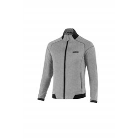 SUDADERA SPARCO CON CREMALLERA COMPLETA GRIS TALLA XS