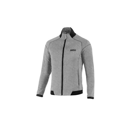 SUDADERA SPARCO CON CREMALLERA COMPLETA GRIS TALLA XXXL