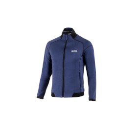 SUDADERA SPARCO CON CREMALLERA COMPLETA AZUL TALLA XL