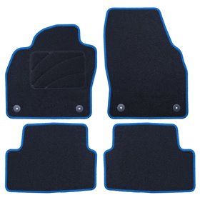 ALFOMBRA A MEDIDA AUDI A1 (2018-PRESENTE) 5PZ RIBETE AZUL
