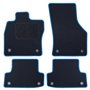 ALFOMBRA A MEDIDA AUDI A3 8V - 3 PUERTAS (2013-PRESENTE) 5PZ RIBETE AZUL