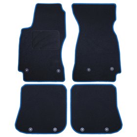 ALFOMBRA A MEDIDA AUDI A4 B5 (1995-2001) 5PZ RIBETE AZUL